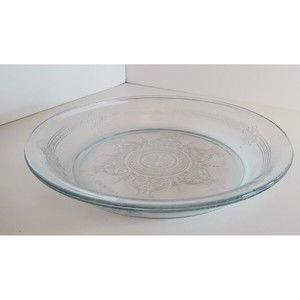 Vintage Fire King Sapphire Blue Philbe Glassware 9 Inch Pie Plate